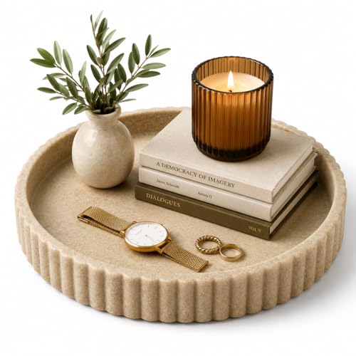 Round Decorative Tray Coffee Table Tray