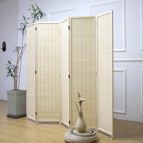 5 Panel Bamboo Room Divider