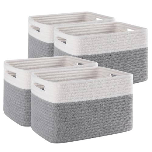 4 Pack Storage Baskets for Organizing (4 Count)