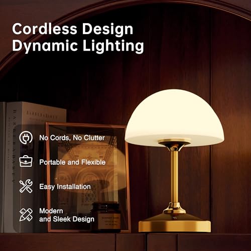 Mushroom Lamp Cordless Lamp Table Lamp