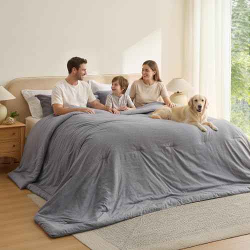 Grey Super King Comforter Set