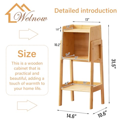 Bamboo Bookcase with Cabinet