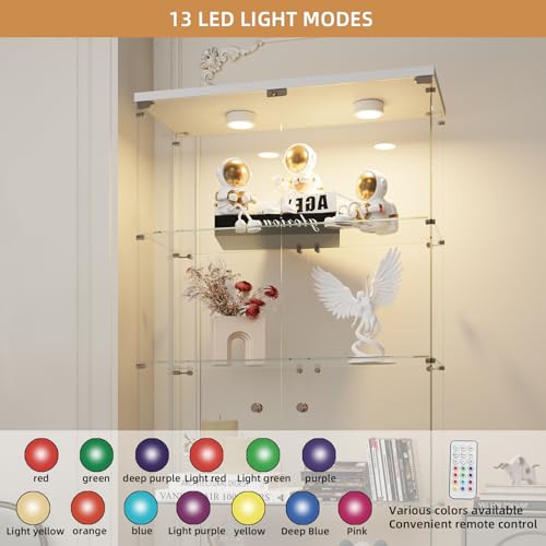 Glass Display Cabinet with LED