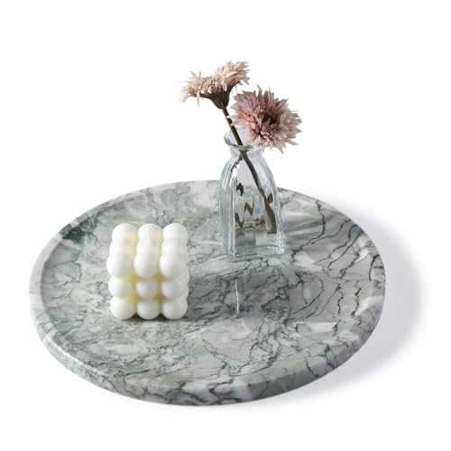 Natural Round Marble Tray