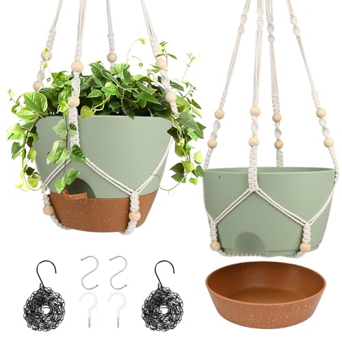 Hanging Planters for Indoor Outdoor Plants (2 Count)