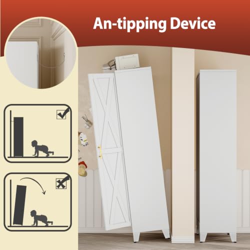 61" H Kitchen Storage Cabinet with Doors