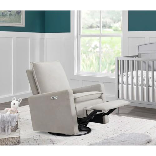 Uptown Power Glider Recliner Rocking Chair 270° Swivel for Nursery and Living Room