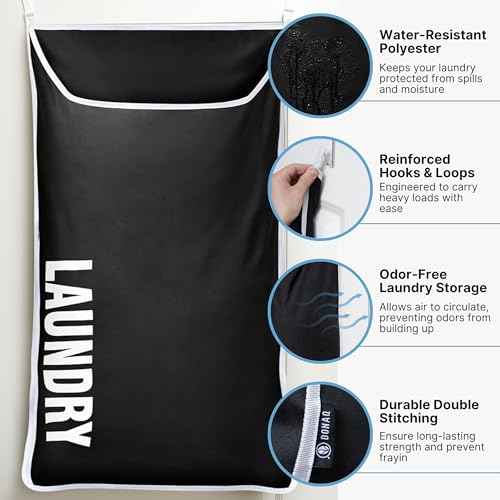 Hanging Laundry Hamper Bag XL 40x22"