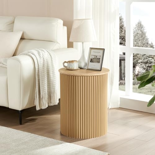 Fluted Round Side Table