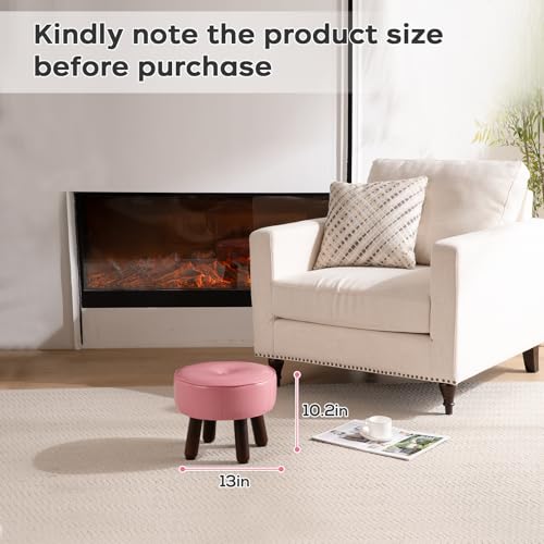 Small Foot Stool Round Pouf Ottoman