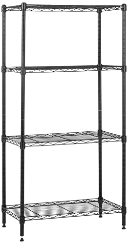 4 Shelf Steel Wire Storage Shelves for Garage