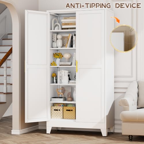 78.7" Tall Metal Pantry Cabinet