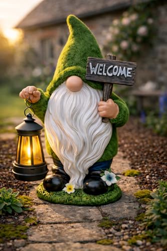 Garden Gnomes Outdoor with LED Solar Light