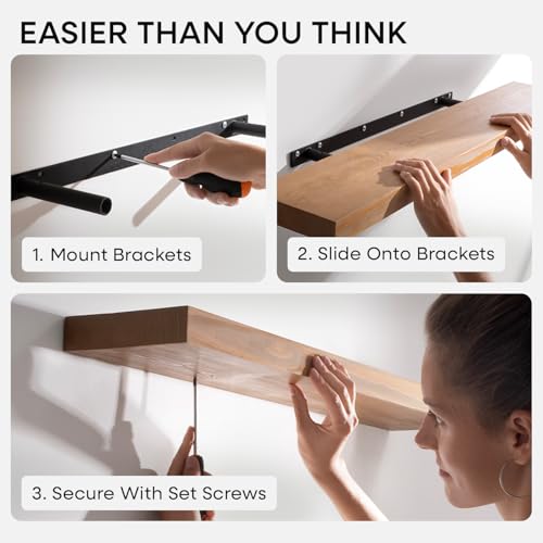 20 Inch Floating Shelves (2 Count)