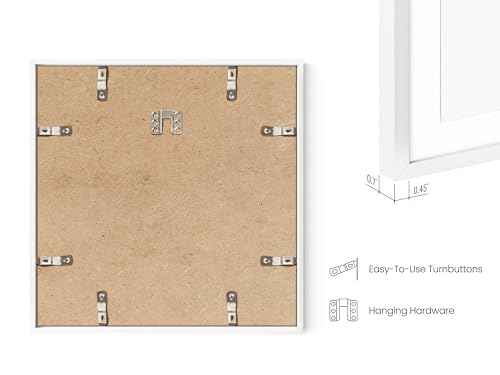 12x12 White Aluminum Frame Set of 6 (6 Count)