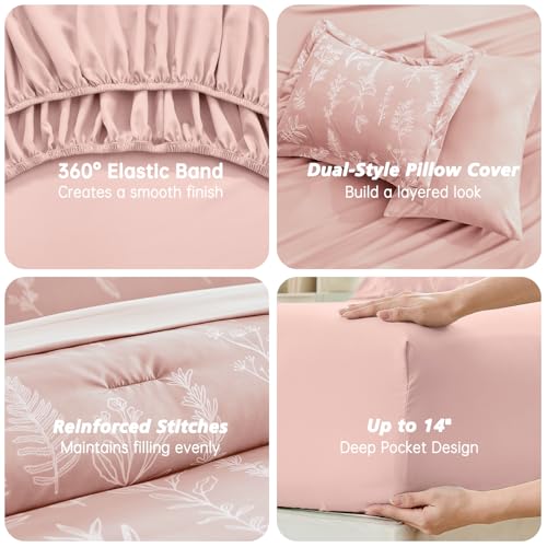 Cameo Pink Full Comforter Set