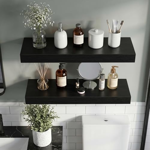 12 Inch Floating Shelves Wall Mounted for Display (2 Count)