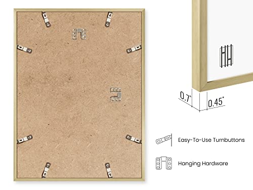 8.5x11 Gold Metal Picture Frames (3 Count)