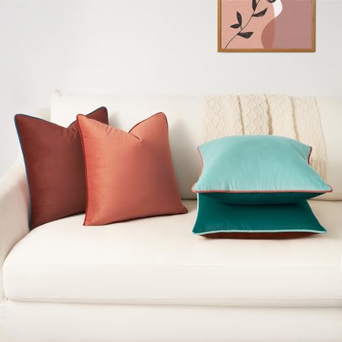 Decorative Throw Pillow Covers Cushion Cases (4 Count)