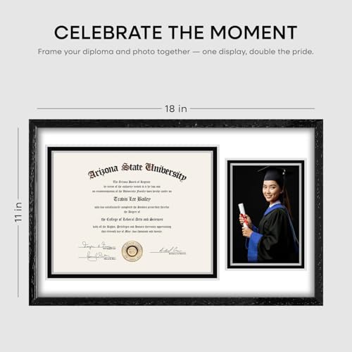 11x18 White Oak Diploma Frame (2 Count)