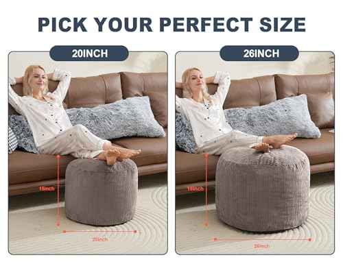 Brown Pouf Ottoman