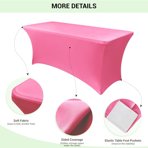 4ft Stretch Spandex Table Cover (2 Count)