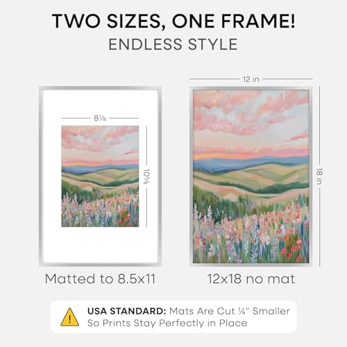 12x18 Silver Picture Frame (3 Count)