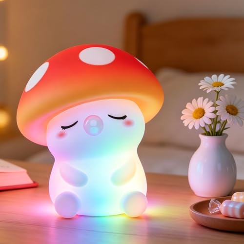 Mushroom Night Light for Kids