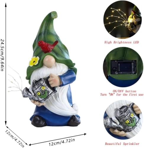 Garden Gnomes Outdoor with LED Solar Light