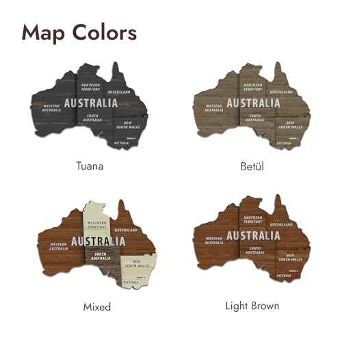 Multilayer 3D Wooden World Map