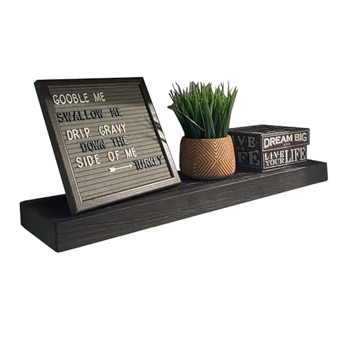 Joel’s Antiques 30 Inch Wooden Floating Shelves for Wall