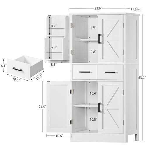 Pantry Cabinet with 4 Doors
