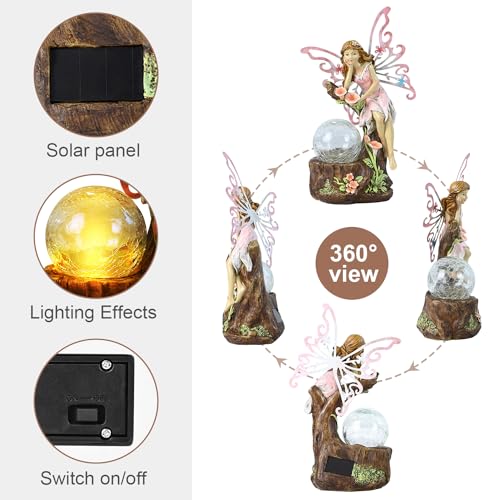 Garden Fairy Statue Outdoor Decor