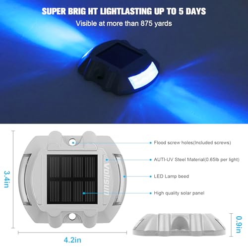 Solar Deck Driveway Dock Lights (12 Count)