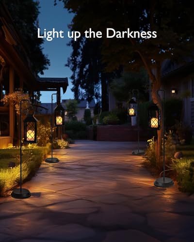2 Pack 13'' Bronze Solar Lanterns