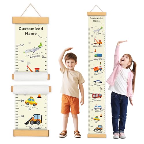 Personalized Name Children's Height Measurement Chart for Wall