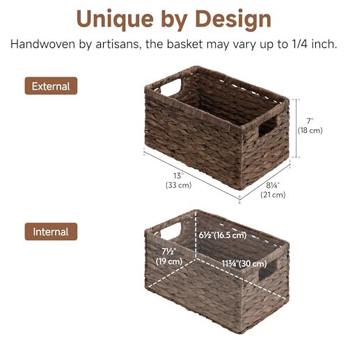 Storage Baskets for Organizing (2 Count)