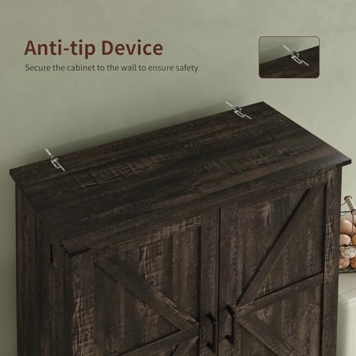 72'' Kitchen Storage Pantry Cabinet