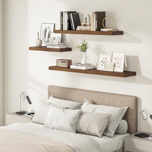 12" Deep Floating Shelves 24x12” Set of 2 (2 Count)