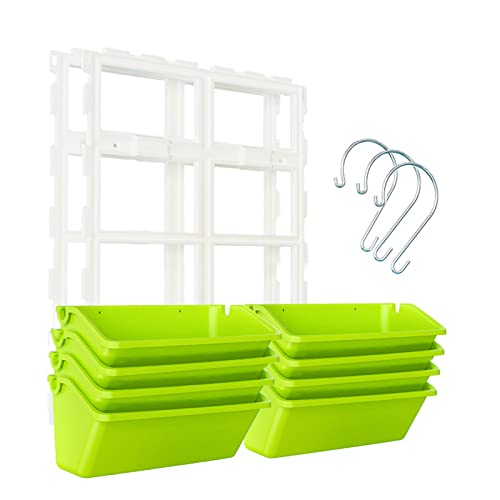 8 Pockets Vertical Garden Wall Planter Raised Beds Hanging Planter Wall Mounted Flower Beds for Flowers Vegetables Herb