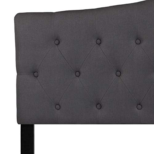 Queen Tufted Fabric Headboard