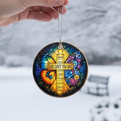 Nativity Cross Christmas Ornament 2026