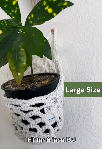 2 Packs Macrame Wall Plant Hanger for 6 in (2 Count)