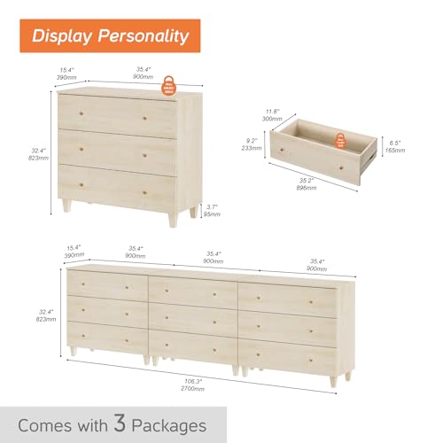 Dresser with 9 Drawers