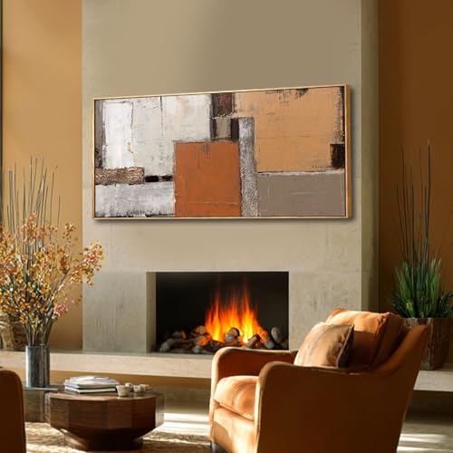 Modern Wood Wall Decor Geometric Wall Art Abstract Decorative Painting 32"x70" Large Pictures for Bedroom Decorations for Office