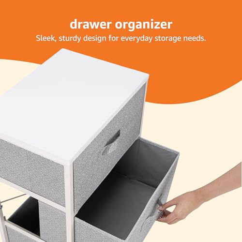 Fabric 4 Drawer Storage Organizer Unit for Closet