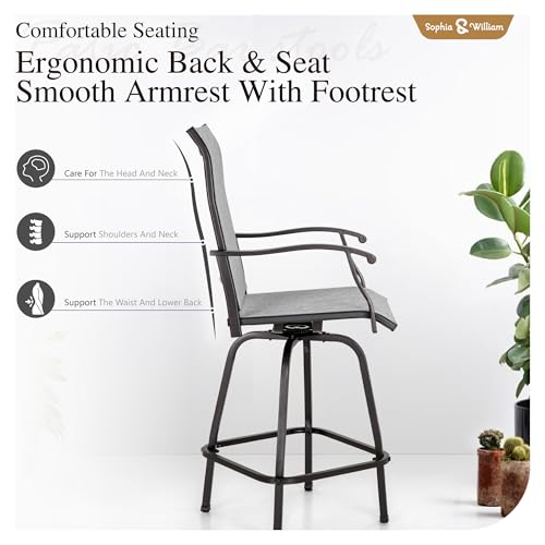 3 Piece Bar Height Patio Set (3 Count)