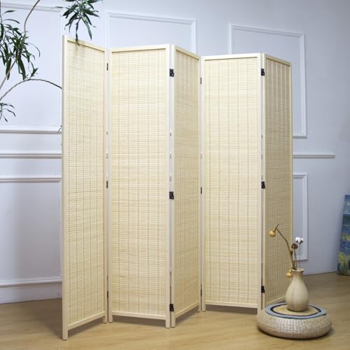 5 Panel Bamboo Room Divider