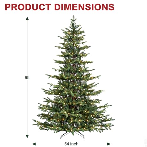 6 ft Prelit Sparse Christmas Tree with 330 Warm White LEDs