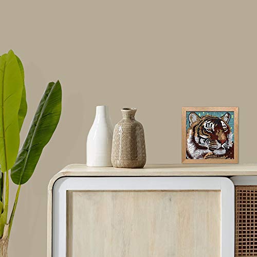 Mosaic Art Kit Square 7inch 20cm Tiger